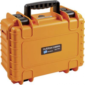 B & W  Outdoor bőr&ouml;nd outdoor.cases Typ 3000 32.6 l (Sz x Ma x M&eacute;) 365 x 295 x 170 mm Narancs (3000/O/SI)
