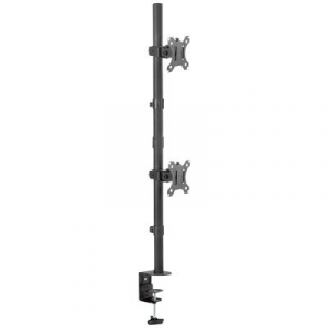 Digitus  (DA-90438) 1 részes Monitor tartó 5,1 cm (2) - 304,8 cm (120) Fekete Kihúzható, Forgatható, Állítható magasságú, Dönthető, Dönthető és forgat