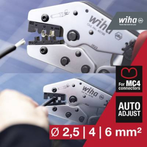 Wiha  MC4 (45796) Krimpelőfogó 1 db Photovoltaikus összekötő, Napelemes dugós csatlakozó 2.5 - 6 mm2