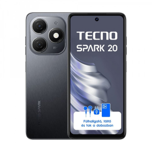 Tecno Spark 20 4G 8/256GB Dual-Sim mobiltelefon fekete (10050412)