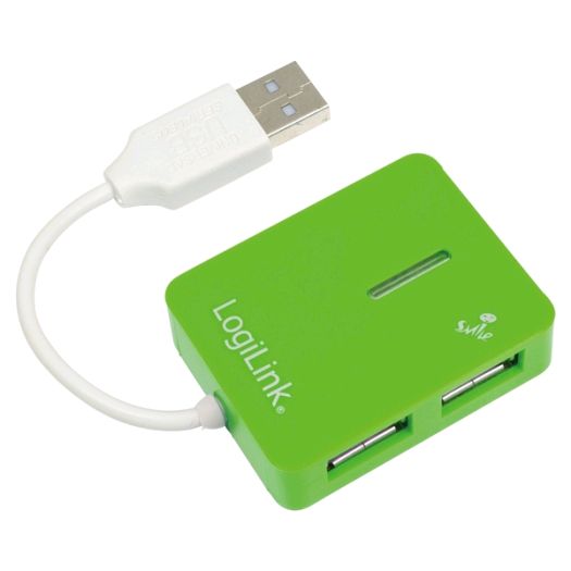 LogiLink UA0138 4 Portos USB HUB zöld