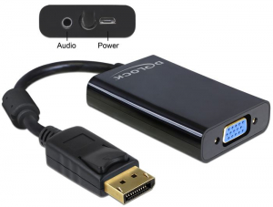 DeLock 65439 DisplayPort apa -> VGA anya adapter