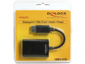 DeLock 65439 DisplayPort apa -> VGA anya adapter