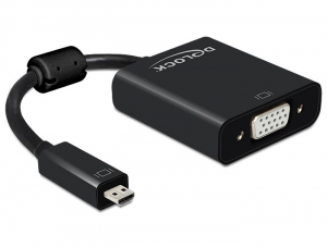 DeLock 65558 HDMI Micro-D apa > VGA anya audióval fekete