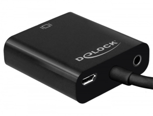 DeLock 65558 HDMI Micro-D apa > VGA anya audióval fekete