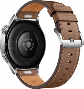 Huawei Watch GT 5 46mm okosóra barna kompozit bőr szíjjal (55020DKJ)