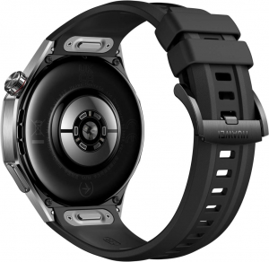 Huawei Watch GT 5 Pro 46mm okosóra fekete fluoroelasztomer szíjjal (55020DKD)