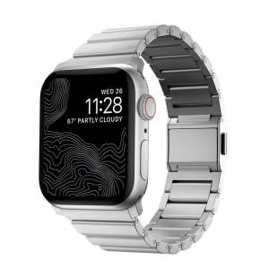 Nomad Apple Watch Ultra (49mm)8/7(45mm)/6/SE/5/4(44mm)/3/2/1(42mm) alumínium szíj ezüst (NM01328285)