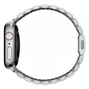 Nomad Apple Watch Ultra (49mm)8/7(45mm)/6/SE/5/4(44mm)/3/2/1(42mm) alumínium szíj ezüst (NM01328285)