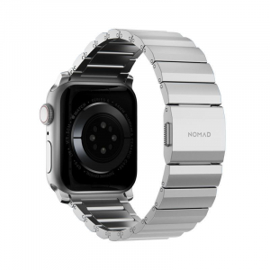 Nomad Apple Watch Ultra (49mm)8/7(45mm)/6/SE/5/4(44mm)/3/2/1(42mm) alumínium szíj ezüst (NM01328285)