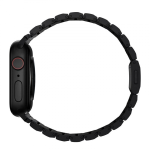 Nomad Apple Watch Ultra (49mm)8/7(45mm)/6/SE/5/4(44mm)/3/2/1(42mm) titánium szíj fekete (NM1A41BXT0)