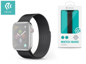 Devia Elegant Series Milanese Loop Apple Watch 38/40/41mm f&eacute;m sz&iacute;j fekete (ST325052)