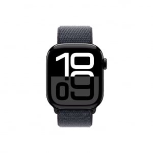 Apple Watch Series 10 (GPS + Cellular) 42mm kozmoszfekete alumíniumtok, tinta sportpánt (MWX83)