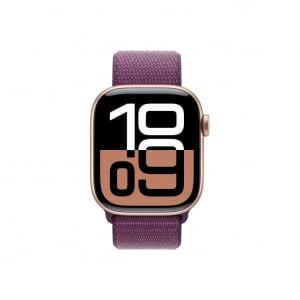 Apple Watch Series 10 GPS 42mm rozéarany alumíniumtok, szilva sportpánt (MWWK3)