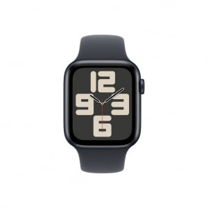 Apple Watch SE (2024) GPS 40mm éjfekete alumínimumtok, éjfekete sportszíj S/M (MXE73)