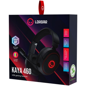 LORGAR Kaya 460 Gaming fejhallgat&oacute; mikrofonnal fekete (LRG-GHS460)