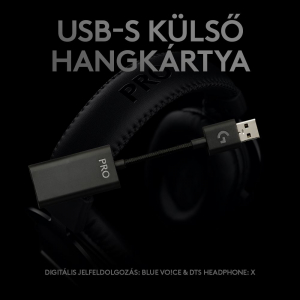 Logitech PRO X Gaming headset + állvány (991-000358)