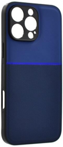 Gigapack Apple iPhone 16 Pro Max mágneses, bőr hatású, csíkos mintás tok sötétkék (GP-159958)