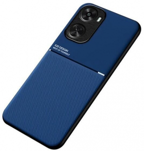 Gigapack Huawei Nova 12 SE 4G mágneses, bőr hatású, csíkos mintás tok sötétkék (GP-158212)