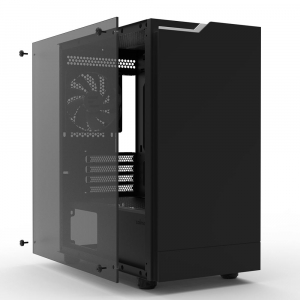 Zalman T4 Plus táp nélküli ablakos mATX ház fekete