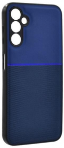 Gigapack Samsung Galaxy A14 5G (SM-A146) mágneses, bőr hatású, csíkos mintás tok sötétkék (GP-138571)