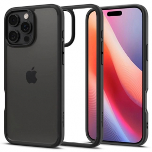 Spigen Ultra Hybrid Apple iPhone 16 Pro tok átlátszó-fekete (ACS08125)