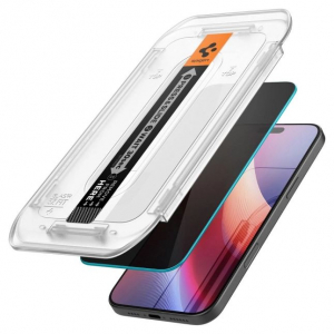 Spigen Glas.tR EZ Fit iPhone 16 Pro Max kijelzőv&eacute;dő betekint&eacute;s elleni v&eacute;delemmel (AGL07908)