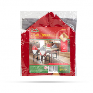 Family Kar&aacute;csonyi sz&eacute;kdekor skandin&aacute;v man&oacute; 50x60cm piros-sz&uuml;rke (58735A)