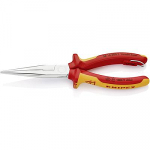 KNIPEX  (26 16 200 T) VDE Lapos kerek csőrű fog&oacute; 200 mm