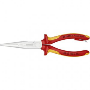 KNIPEX  (26 16 200 T) VDE Lapos kerek csőrű fog&oacute; 200 mm