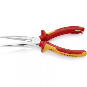 KNIPEX  (26 16 200 T) VDE Lapos kerek csőrű fog&oacute; 200 mm