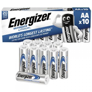 Energizer L&iacute;tium ceruzaelem k&eacute;szlet AA 1,5V 3000 mAh 10 db, LR06,  Ultimate 639753 (E301535501)