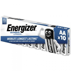Energizer L&iacute;tium ceruzaelem k&eacute;szlet AA 1,5V 3000 mAh 10 db, LR06,  Ultimate 639753 (E301535501)