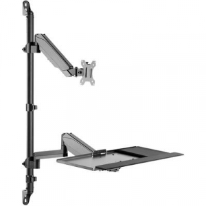 Digitus  (DA-90372) 1 r&eacute;szes Monitor fali tart&oacute; 43,2 cm (17) - 81,3 cm (32) Fekete &Aacute;ll&iacute;that&oacute; magass&aacute;g&uacute;, Csukl&oacute;val mozgathat&oacute;, D&ouml;nthető, D&ouml;nthető + for