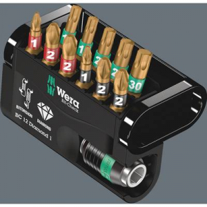Wera  Bit-Check 12 Diamond 1 SB (05136392001) Bit k&eacute;szlet 1/4 (6.3 mm) Bit tart&oacute;val