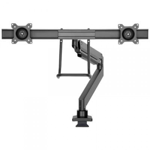 Newstar  (NM-D775DXBLACK) 2 részes Monitor asztali tartó 43,2 cm (17) - 61 cm (24) Csuklóval mozgatható, Forgatható, Dönthető Fekete