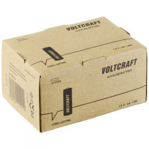 VOLTCRAFT Ceruzaelem k&eacute;szlet, alk&aacute;li mang&aacute;n 3000 mAh 1,5 V 24 db,  Industrial LR6 (VC-12668760)