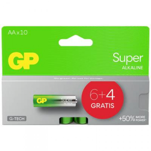GP  Super Ceruzaelem Alk&aacute;li mang&aacute;n 1.5 V 10 db (SUP15A980C10)