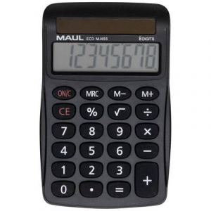 Maul  ECO MJ 455 Asztali számítógép Fekete Kijelző (számjegy): 8 Napenergiával üzemeltetett (Sz x Ma x Mé) 71 x 112 x 20 mm (7263190)