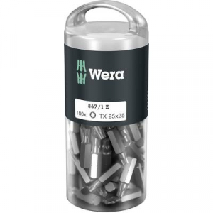 Wera  867/1 Z TORX&reg; DIY 100 SiS (05072449001) Torx bit T 25 Szersz&aacute;mac&eacute;l &Ouml;tv&ouml;z&ouml;tt, Kem&eacute;ny edzett D 6.3 100 db