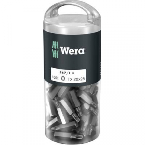 Wera  867/1 Z TORX&reg; DIY 100 SiS (05072448001) Torx bit T 20 Szersz&aacute;mac&eacute;l &Ouml;tv&ouml;z&ouml;tt, Kem&eacute;ny edzett D 6.3 100 db