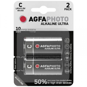 AgfaPhoto Babyelem  Ultra LR14 Alk&aacute;li mang&aacute;n 1.5 V 2 db (110-821839)