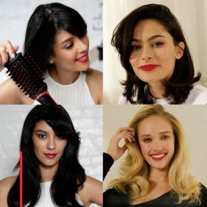 Revlon  (RVDR5333E) Meleglevegős kefe Fekete, Piros G&ouml;nd&ouml;r&iacute;tő funkci&oacute;val
