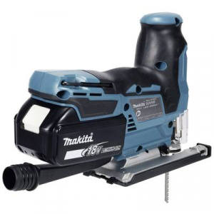 Makita  (DJV185RF1J) Akkus asztali fűr&eacute;sz (DJV185RF1J) akkuval, T&ouml;ltővel, Hordt&aacute;sk&aacute;val 18 V 3.0 Ah Vele sz&aacute;ll&iacute;tott akkuk sz&aacute;ma 1