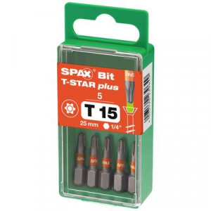 SPAX  (5000009192159) Kerek hatlap bit T 15 5 db