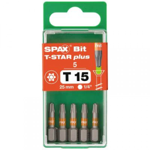 SPAX  (5000009192159) Kerek hatlap bit T 15 5 db