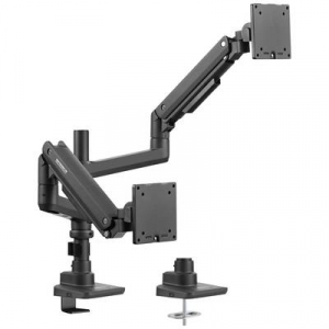 SpeaKa Professional  SP-MM-980 2 r&eacute;szes Monitor tart&oacute; 43,2 cm (17) - 124,5 cm (49) Fekete &Aacute;ll&iacute;that&oacute; magass&aacute;g&uacute;, D&ouml;nthető + forgathat&oacute; (SP-12355452)