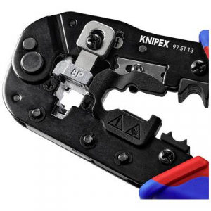 KNIPEX  Crimpzange für RJ45-Westernstecker (97 51 13) Krimpelőfogó