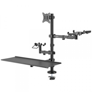 SpeaKa Professional Asztali monitortart&oacute; 43,2 - 81,3 cm (17-32), fekete,  SP-POS-100 (SP-11948664)