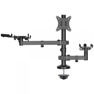 SpeaKa Professional  SP-POS-200 1 r&eacute;szes Monitor asztali tart&oacute; 43,2 cm (17) - 81,3 cm (32) Fekete Tart&oacute; POS termin&aacute;lhoz + nyomtat&oacute;hoz, D&ouml;nthető + forg